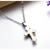 Wide Varieties Cross Titanium Necklace 