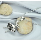 The Queen of Quality Female Ballet Girl Titanium Necklace 