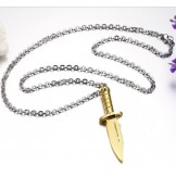 Complete in Specifications Golden Titanium Necklace 