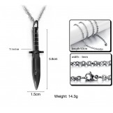Easy to Use Dagger Titanium Necklace 