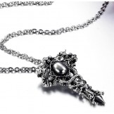 Wide Varieties Cross Titanium Necklace 