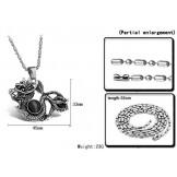 Well-known for Its Fine Quality Male Titanium Necklace With Beads