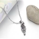 Stable Quality Male Skull Titanium Necklace 