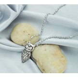 Wide Varieties Owl Shape Titanium Necklace
