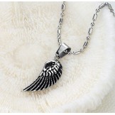 The King of Quantity Eyas Shape Titanium Necklace 