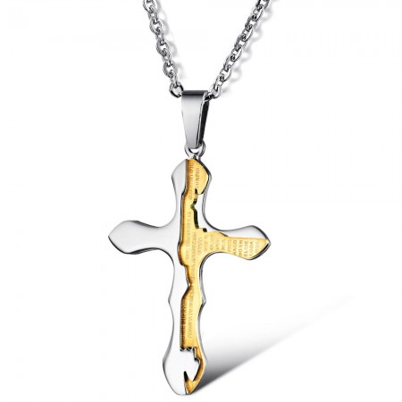 High Quality Cross Titanium Necklace 
