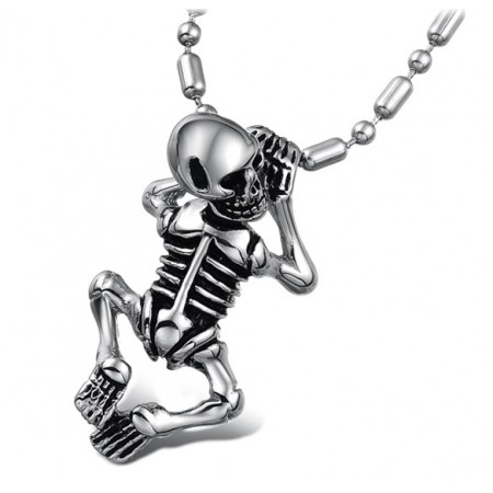 Quality and Quantity Assured Male Titanium Necklace 