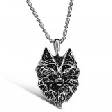 Complete in Specifications Male the Wolf Totem Titanium Necklace
