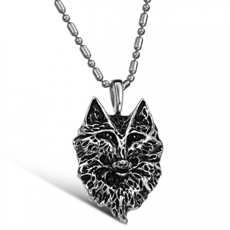 Complete in Specifications Male the Wolf Totem Titanium Necklace