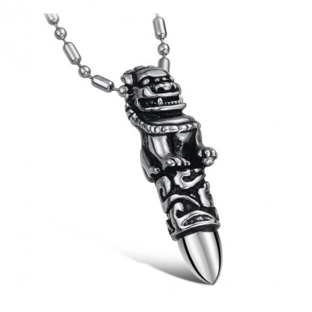 The King of Quantity Male Kirin Titanium Necklace 