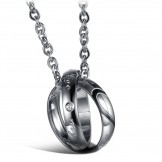 Quality and Quantity Assured Sweetheart Titanium Necklace For Lovers 