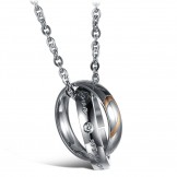 Quality and Quantity Assured Sweetheart Titanium Necklace For Lovers 