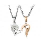 The King of Quantity Black and White Titanium Necklace For Lovers 