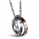 Reliable Reputation Concise Titanium Necklace For Lovers 