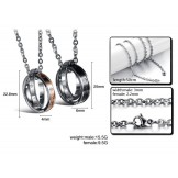 Reliable Reputation Concise Titanium Necklace For Lovers 