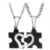 Quality and Quantity Assured Sweetheart Titanium Necklace For Lovers 