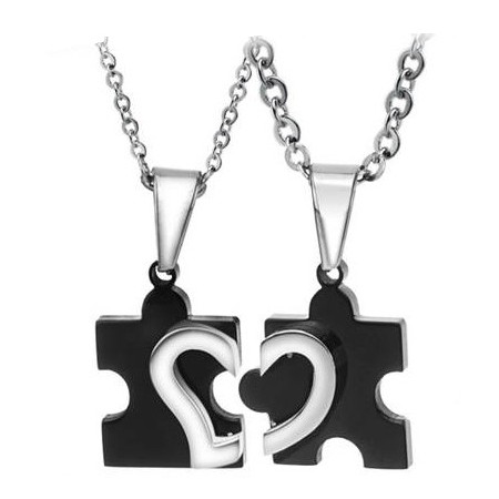 Quality and Quantity Assured Sweetheart Titanium Necklace For Lovers 
