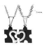 Quality and Quantity Assured Sweetheart Titanium Necklace For Lovers 