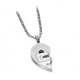 to Enjoy High Reputation at Home and Abroad Clover Shape Titanium Necklace For Lovers 