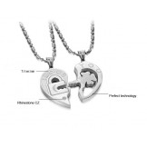 to Enjoy High Reputation at Home and Abroad Clover Shape Titanium Necklace For Lovers 