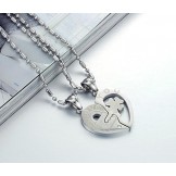 to Enjoy High Reputation at Home and Abroad Clover Shape Titanium Necklace For Lovers 