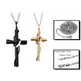 Excellent Quality Cross Titanium Necklace For Lovers 