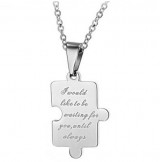 Selling Well all over the World Black and White Titanium Necklace For Lovers 