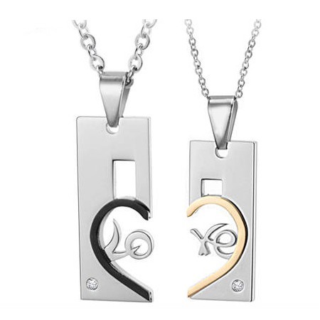 High Quality Titanium Necklace For Lovers 