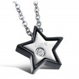 Durable in Use Sweetheart Titanium Necklace For Lovers 