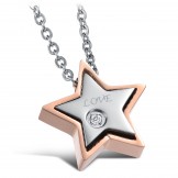 Durable in Use Sweetheart Titanium Necklace For Lovers 