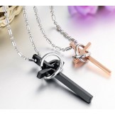 Selling Well all over the World Cross Titanium Necklace For Lovers 