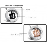 Wide Varieties Crown Titanium Necklace For Lovers 