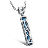 Quality and Quantity Assured Hollow Titanium Necklace For Lovers 