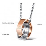 The Queen of Quality Concise Titanium Necklace For Lovers 