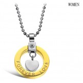 Wide Varieties Sweetheart Titanium Necklace For Lovers 