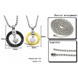 Wide Varieties Sweetheart Titanium Necklace For Lovers 