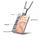 Stable Quality Titanium Necklace For Lovers 