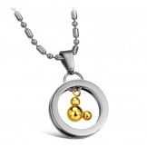 The Queen of Quality Mickey Shape Titanium Necklace For Lovers  