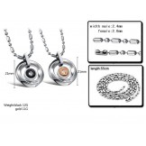 High Quality Classic Titanium Necklace For Lovers 