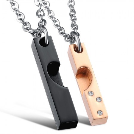 The Queen of Quality Sweetheart Titanium Necklace For Lovers