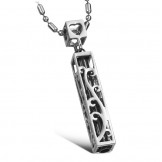 Stable Quality Hollow Titanium Necklace For Lovers 