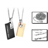 Excellent Quality Endless Love Titanium Necklace For Lovers 