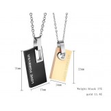 Excellent Quality Endless Love Titanium Necklace For Lovers 