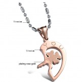 Easy to Use Sweetheart Titanium Necklace For Lovers 