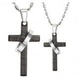 The Queen of Quality Cross Titanium Necklace For Lovers 