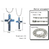 The Queen of Quality Cross Titanium Necklace For Lovers 