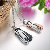 The Queen of Quality Cross Titanium Necklace For Lovers 