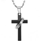 Quality and Quantity Assured Cross Titanium Necklace For Lovers 