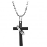 Quality and Quantity Assured Cross Titanium Necklace For Lovers 