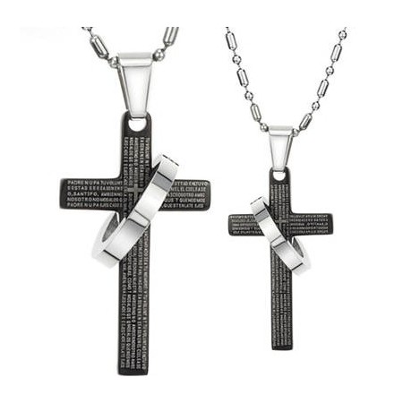 High Quality Cross Titanium Necklace For Lovers 
